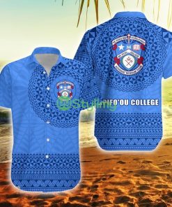 Apifo'ou College Polynesian Tonga Tonga Button Down Hawaiian Shirt Trending Summer Product Photo 1
