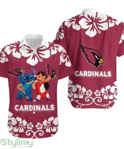 Arizona Cardinals Lilo & Stitch Hawaii Shirt Aloha Shirt Cute Gift Product Photo 1