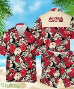 Arizona coyotes hawaiian shirt Red Flower Product Photo 1
