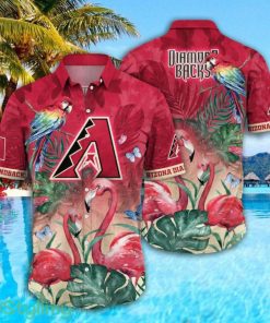 Arizona Diamondbacks MLB Parrot Falamingo Pattern Hawaiian Shirt Cute Summer Gift Product Photo 1