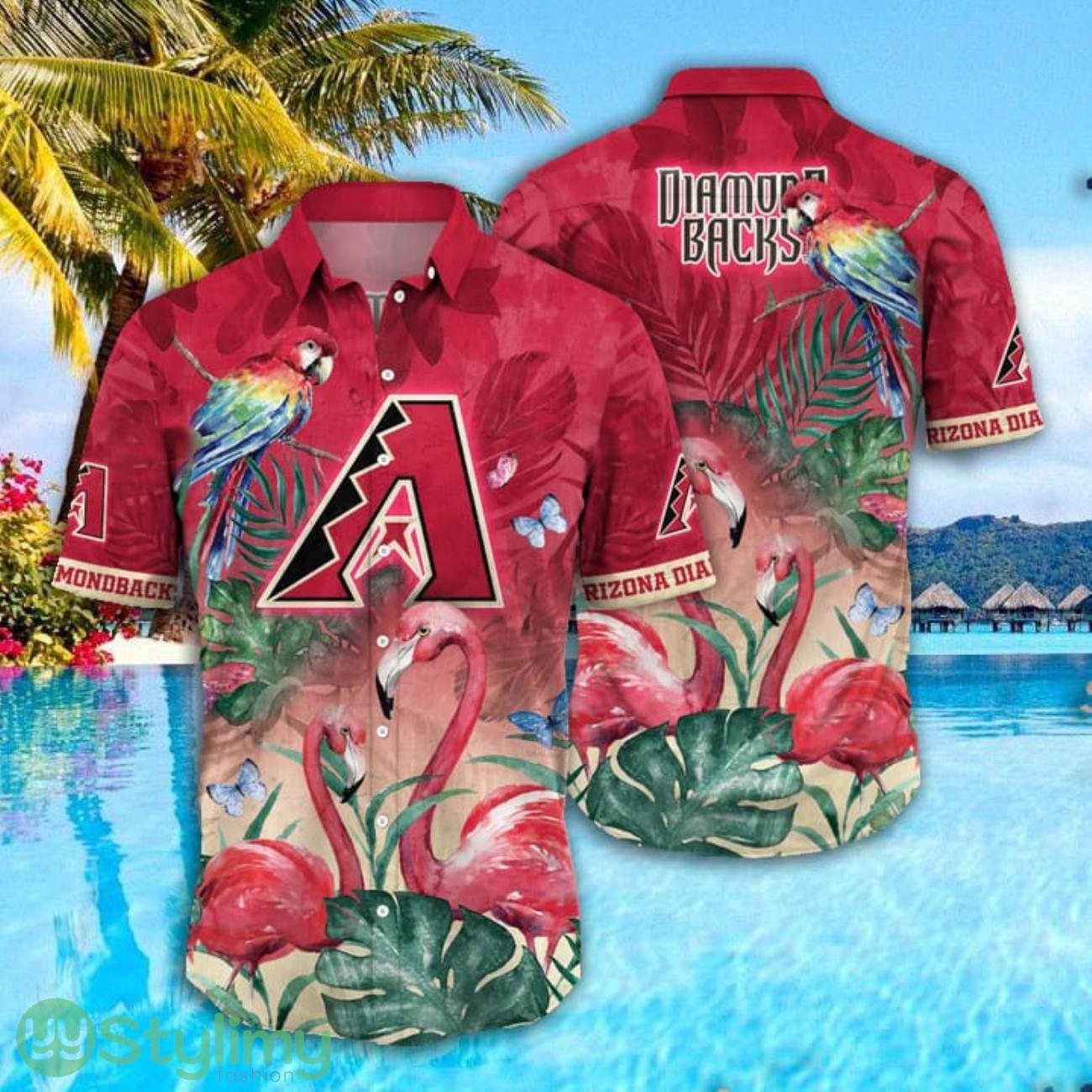 Arizona Diamondbacks MLB Parrot Falamingo Pattern Hawaiian Shirt Cute Summer Gift 2 Arizona Diamondbacks MLB Parrot Falamingo Pattern Hawaiian Shirt Cute Summer Gift Product Photo 1