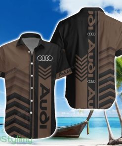 Audi Brown Hawaiian Shirt Summer Gift For Men Women Custom Name Product Photo 1