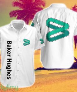 Baker Hughes Logo Brand Hawaiian Shirt White Color Gift Summer - Baker Hughes Logo Brand Hawaiian Shirt White Color Gift Summer