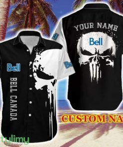 Bell Canada Pocket Logo Brand Hawaiian Shirt Skull Gift Summer Custom Name - Bell Canada Pocket Logo Brand Hawaiian Shirt Skull Gift Summer Custom Name