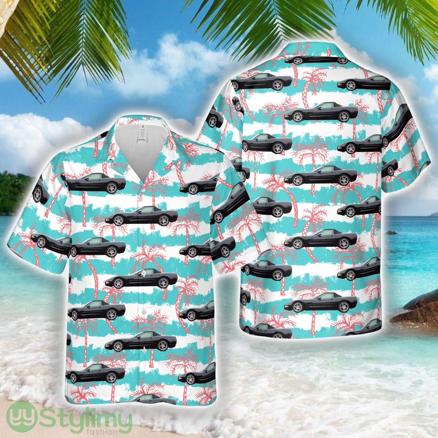 Black 2002 Chevrolet Corvette Summer Shirt 3D Hawaiian Shirt 2 Black 2002 Chevrolet Corvette Summer Shirt 3D Hawaiian Shirt Product Photo 1