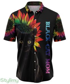Black Cat Mom Hawaiian Shirt All Over Printed Beach Shirt Product Photo 1