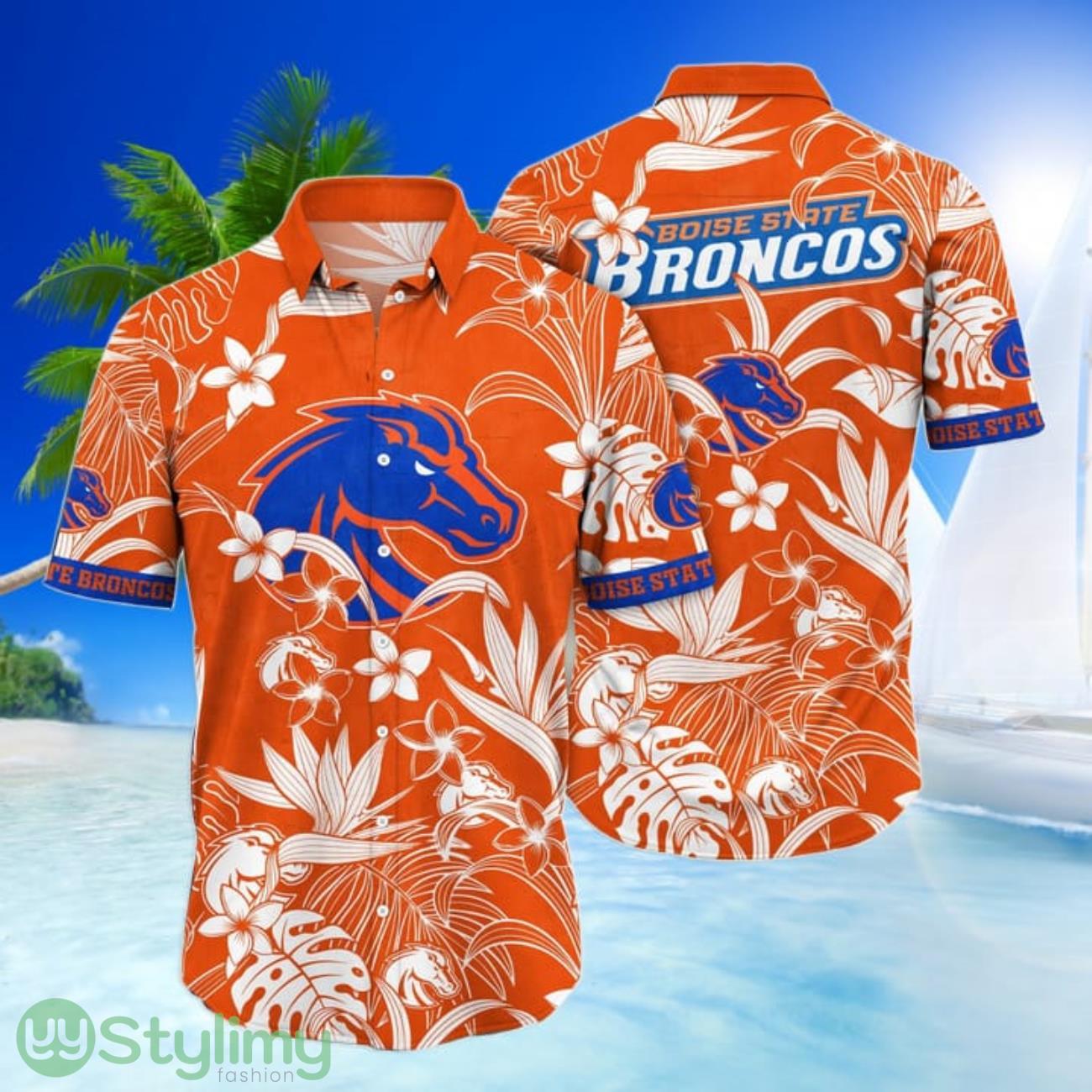 Boise State Broncos NCAA1 3D Printing Hawaiian Shirt Short Sleeves Shirt 1 Boise State Broncos NCAA1 3D Printing Hawaiian Shirt Short Sleeves Shirt Product Photo 1