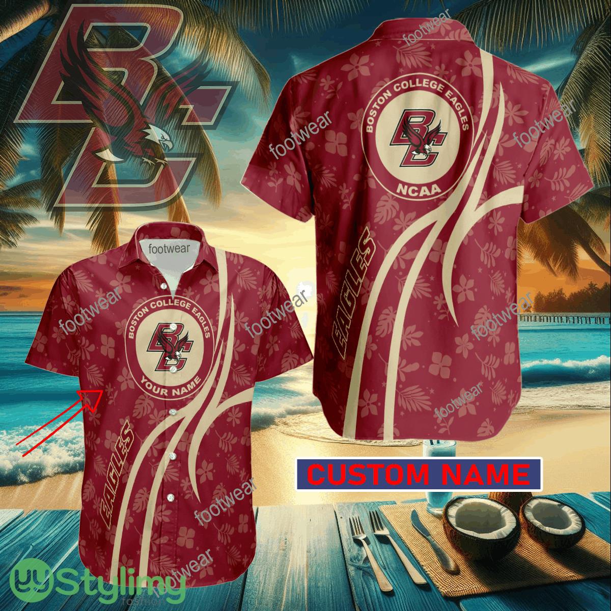 Boston College Eagles Custom Name Hawaiian Shirt New For Men Women Fans Gift 2 Boston College Eagles Custom Name Hawaiian Shirt New For Men Women Fans Gift - Boston College Eagles Custom Name Hawaiian Shirt New For Men Women Fans Gift