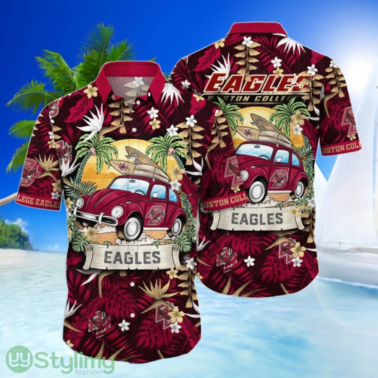 Boston College Eagles NCAA3 Car Go To beach Hawaiian Shirt Funny Summer Gift 1 Boston College Eagles NCAA3 Car Go To beach Hawaiian Shirt Funny Summer Gift Product Photo 1