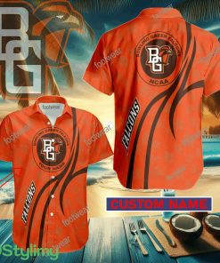 Bowling Green Falcons Custom Name Hawaiian Shirt New For Men Women Fans Gift - Bowling Green Falcons Custom Name Hawaiian Shirt New For Men Women Fans Gift
