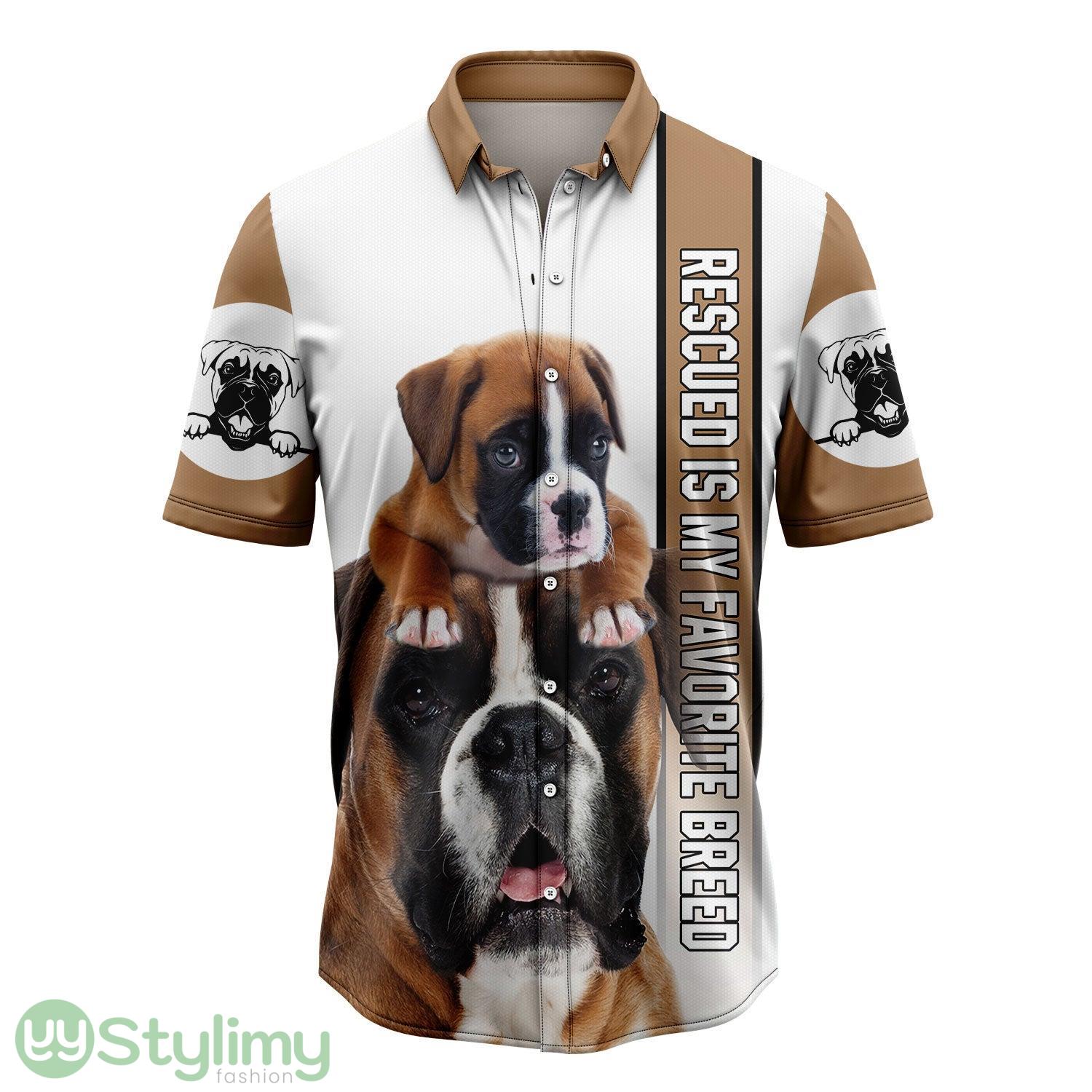 Boxer Is My Favorite Breed Hawaiian Shirt All Over Printed Beach Shirt 2 Boxer Is My Favorite Breed Hawaiian Shirt All Over Printed Beach Shirt Product Photo 1