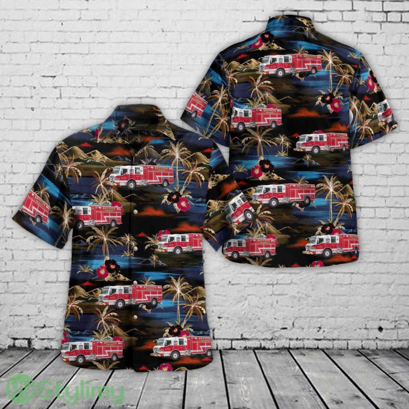 Branson, Missouri, Branson Fire Department Hawaiian Shirt 2 Branson, Missouri, Branson Fire Department Hawaiian Shirt Product Photo 1