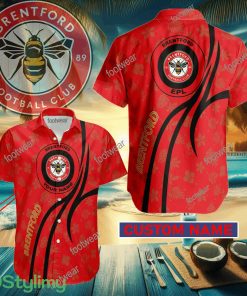 Brentford Custom Name Hawaiian Shirt New For Men Women Fans Gift - Brentford Custom Name Hawaiian Shirt New For Men Women Fans Gift
