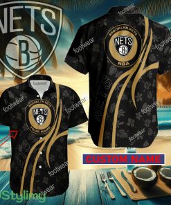 Brooklyn Nets Custom Name Hawaiian Shirt New For Men Women Fans Gift - Brooklyn Nets Custom Name Hawaiian Shirt New For Men Women Fans Gift