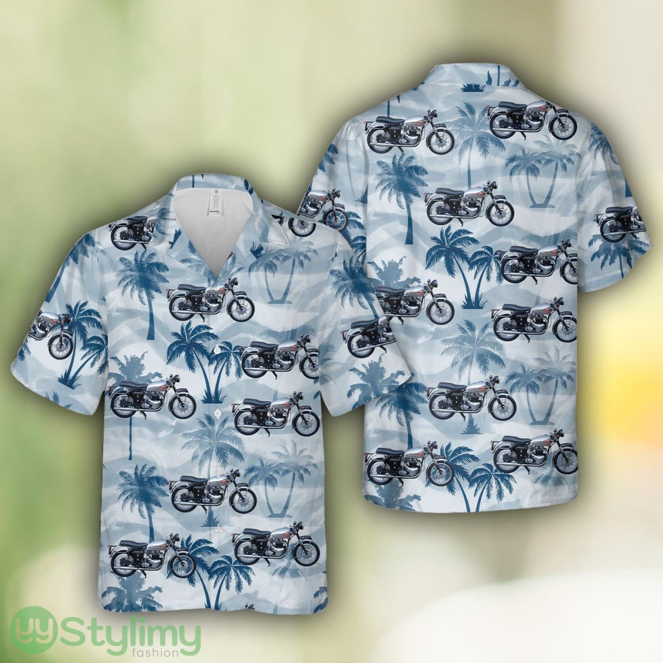 BSA Classic Motorcycle A10 Rocket Gold Star (1962-1963) Men And Women Hawaiian Shirt 2 BSA Classic Motorcycle A10 Rocket Gold Star (1962-1963) Men And Women Hawaiian Shirt Product Photo 1