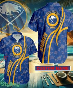 Buffalo Sabres Custom Name Hawaiian Shirt New For Men Women Fans Gift - Buffalo Sabres Custom Name Hawaiian Shirt New For Men Women Fans Gift