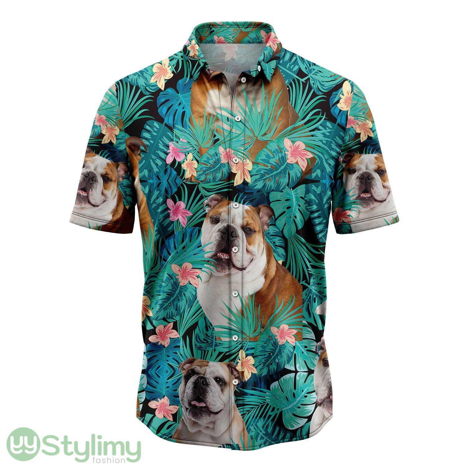 Bulldog Tropical Hawaiian Shirt All Over Printed Beach Shirt 2 Bulldog Tropical Hawaiian Shirt All Over Printed Beach Shirt Product Photo 1