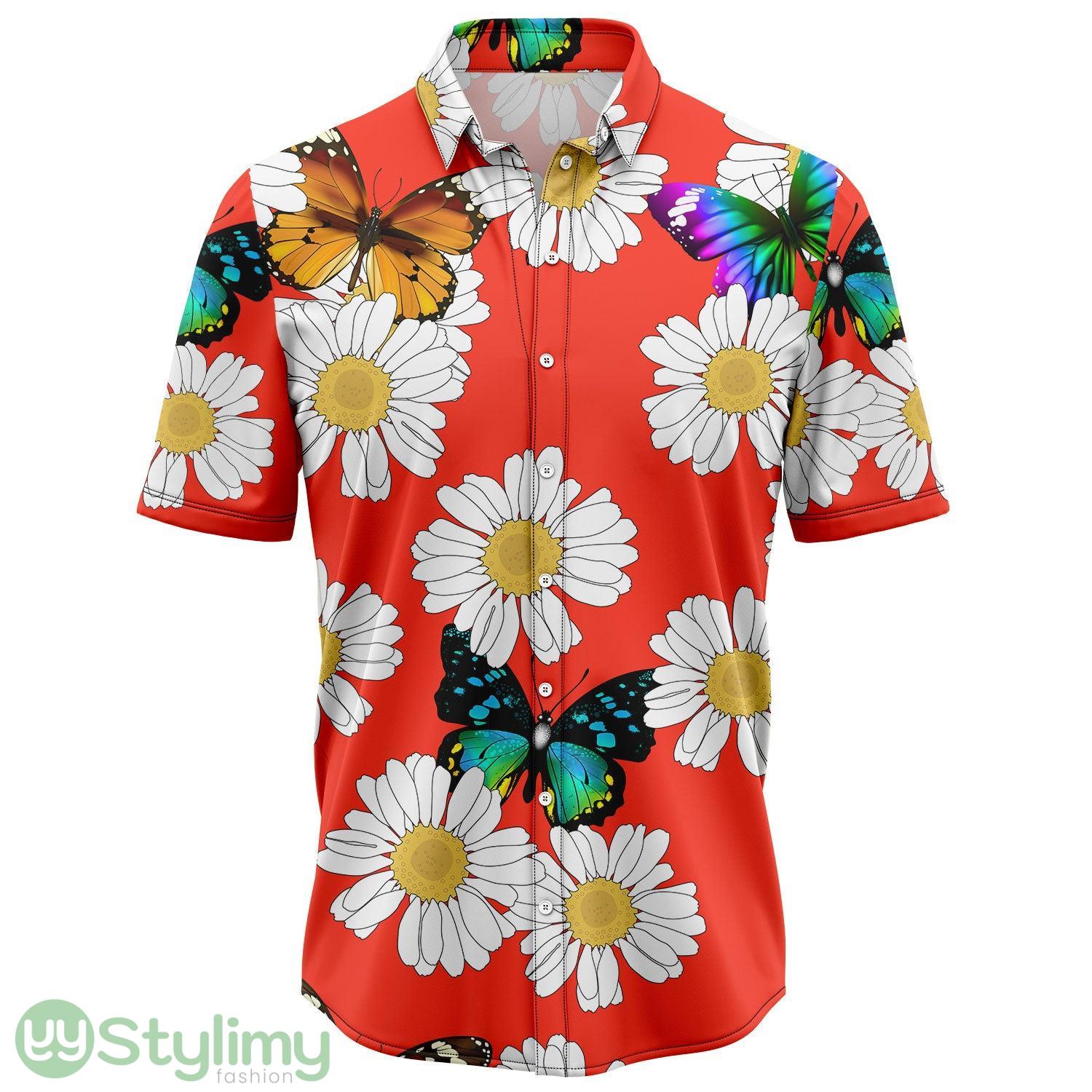 Butterfly Daisy Summer Hawaiian Shirt All Over Printed Beach Shirt 2 Butterfly Daisy Summer Hawaiian Shirt All Over Printed Beach Shirt Product Photo 1