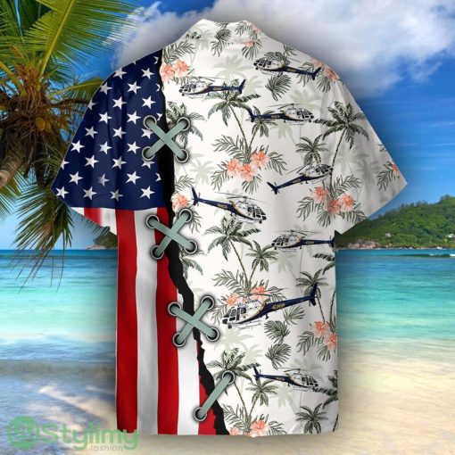 California Highway Patrol Airbus H125 Helicopter Hawaiian Shirt For Men Women