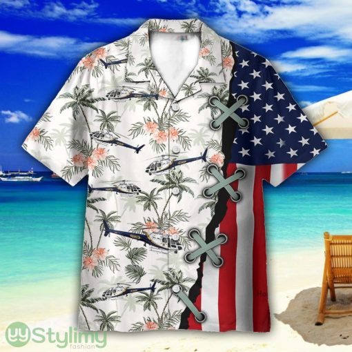 California Highway Patrol Airbus H125 Helicopter Hawaiian Shirt For Men Women