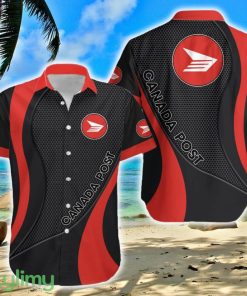 Canada Post Bold Logo Aloha Hawaiian Shirt For Men And Women - Canada Post Bold Logo Aloha Hawaiian Shirt For Men And Women