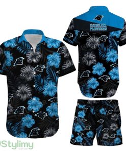 Carolina Panthers NFL Football Retro Sunset Hawaii Hawaiian Shirt Short Summer Gift Product Photo 1
