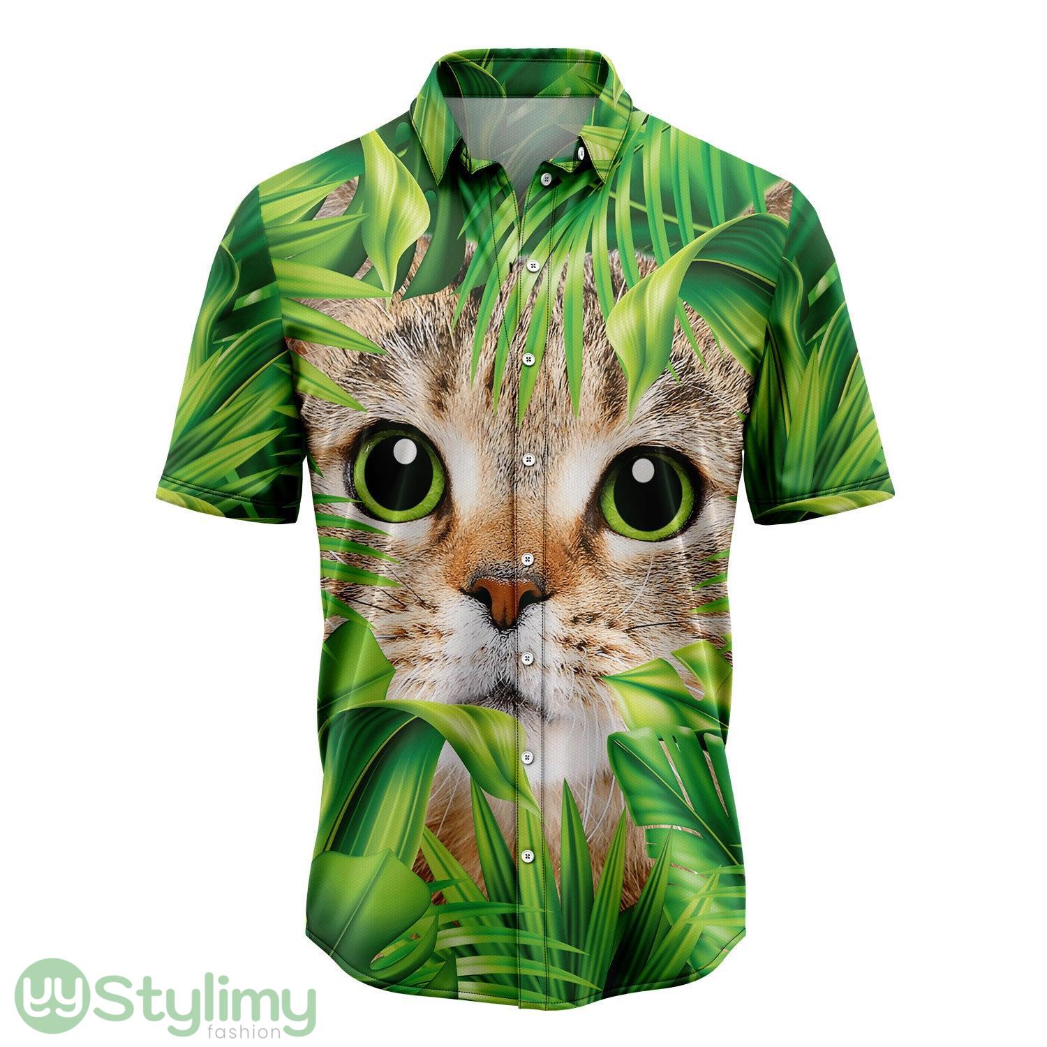Cat Hiding Hawaiian Shirt All Over Printed Beach Shirt 2 Cat Hiding Hawaiian Shirt All Over Printed Beach Shirt Product Photo 1
