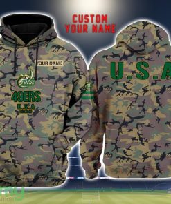 Charlotte 49ers 3D Printing Army Camo Pattern Unisex Hoodies Custom Name For Fans Product Photo 1