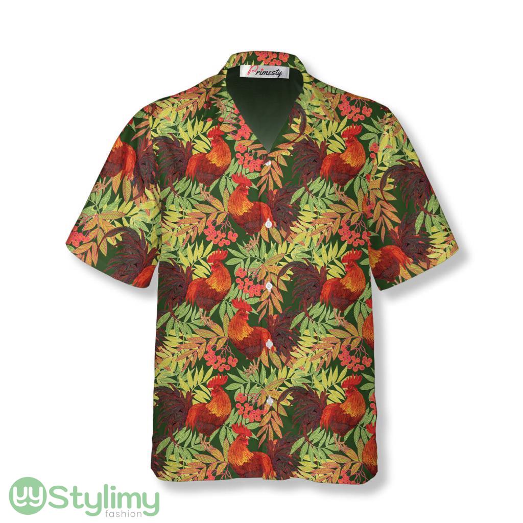 Chicken Rooster Rowan Berries Pattern Chicken Shirts Chicken Hawaiian Shirt 2 Chicken Rooster Rowan Berries Pattern Chicken Shirts Chicken Hawaiian Shirt Product Photo 1