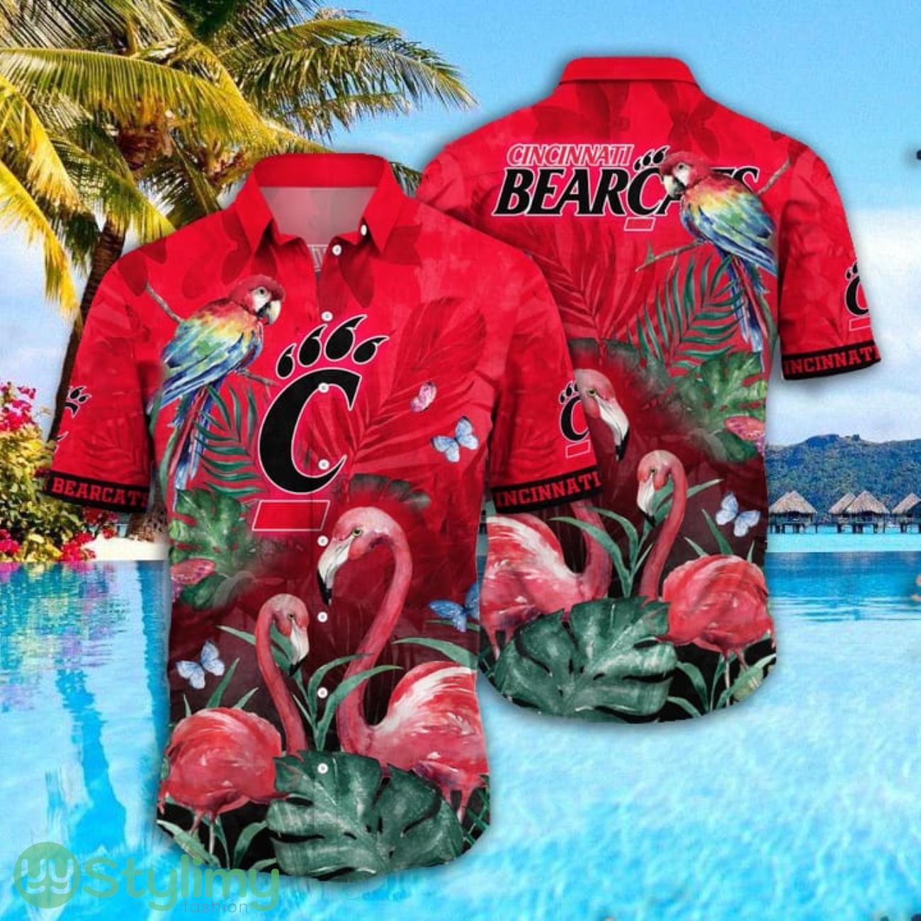 Cincinnati Bearcats NCAA3 Parrot Falamingo Pattern Hawaiian Shirt Cute Summer Gift 2 Cincinnati Bearcats NCAA3 Parrot Falamingo Pattern Hawaiian Shirt Cute Summer Gift Product Photo 1