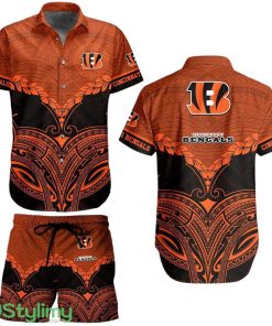 Cincinnati Bengals Football NFL Aloha 3D Hawaiian Shirt Polynesian Pattern New Summer Gift For Men Women Fans Product Photo 1