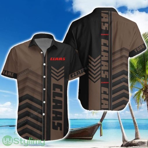 Claas Brown Hawaiian Shirt Summer Gift For Men Women Custom Name