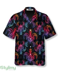 Colorful Tribal Sea Turtle Pattern Turtle Shirts Turtle Hawaiian Shirt Product Photo 1