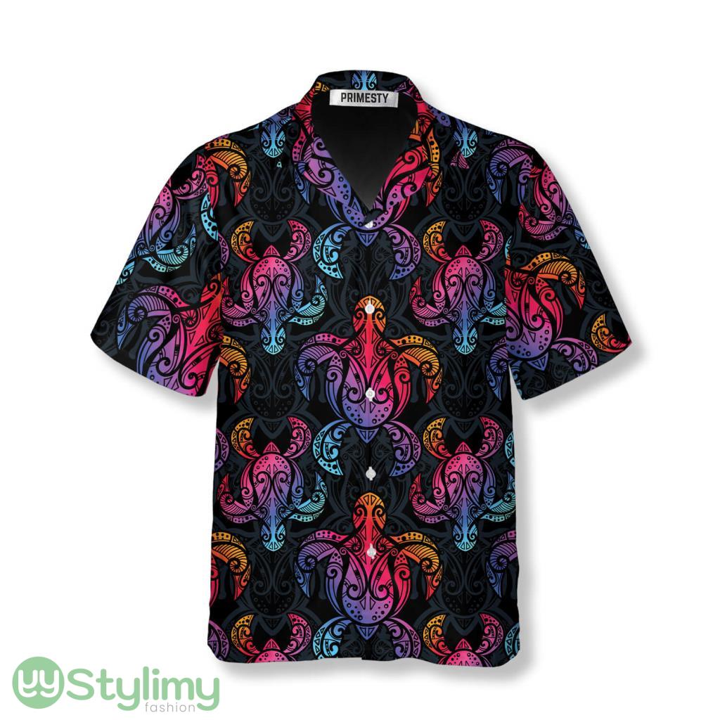 Colorful Tribal Sea Turtle Pattern Turtle Shirts Turtle Hawaiian Shirt 2 Colorful Tribal Sea Turtle Pattern Turtle Shirts Turtle Hawaiian Shirt Product Photo 1