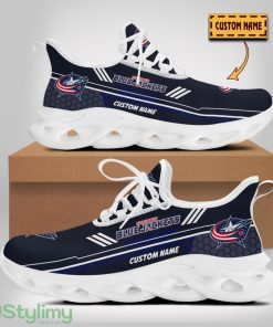 Columbus Blue Jackets Max Soul Shoes Sport Running Shoes For Fans Custom Name Product Photo 2