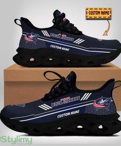 Columbus Blue Jackets Max Soul Shoes Sport Running Shoes For Fans Custom Name Product Photo 1