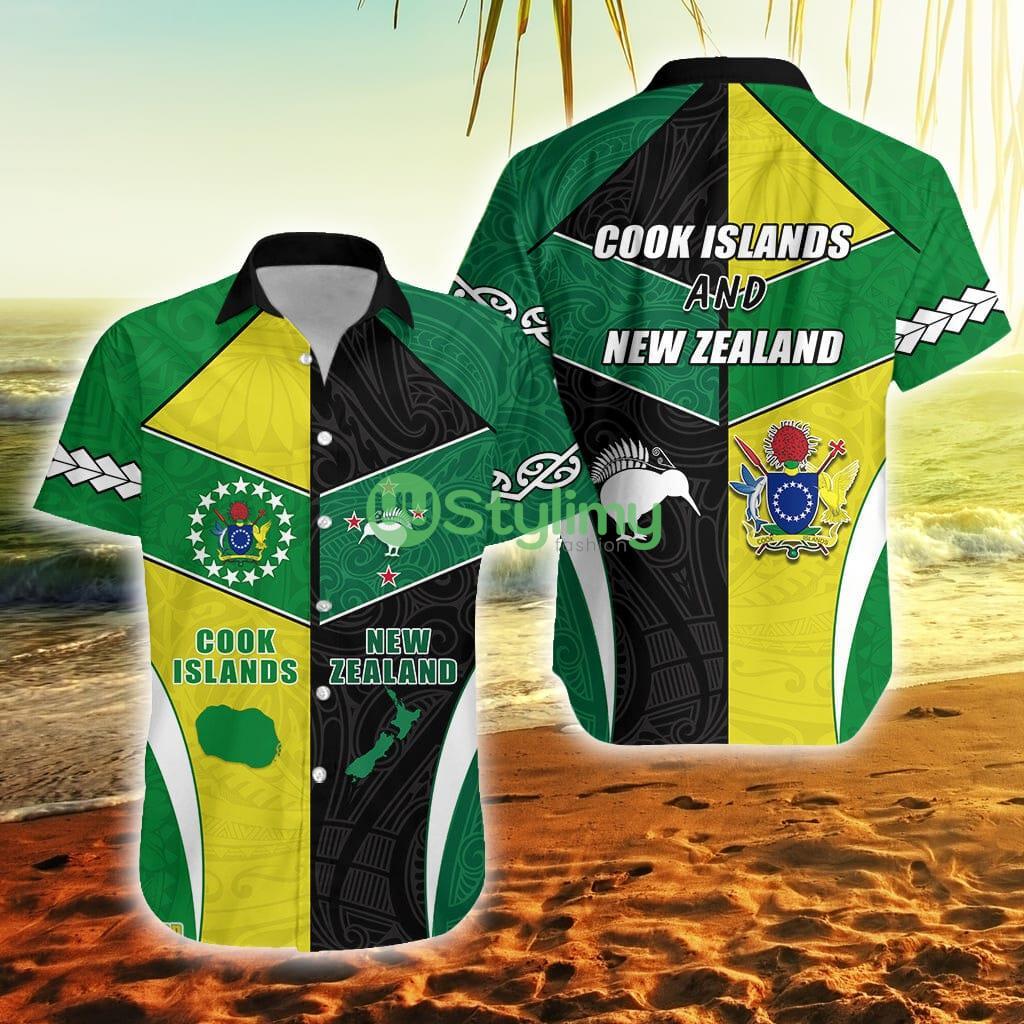 Cook Islands And New Zealand Polynesian Mix Maori Cook Islands Button Down Hawaiian Shirt Trending Summer 2 Cook Islands And New Zealand Polynesian Mix Maori Cook Islands Button Down Hawaiian Shirt Trending Summer Product Photo 1