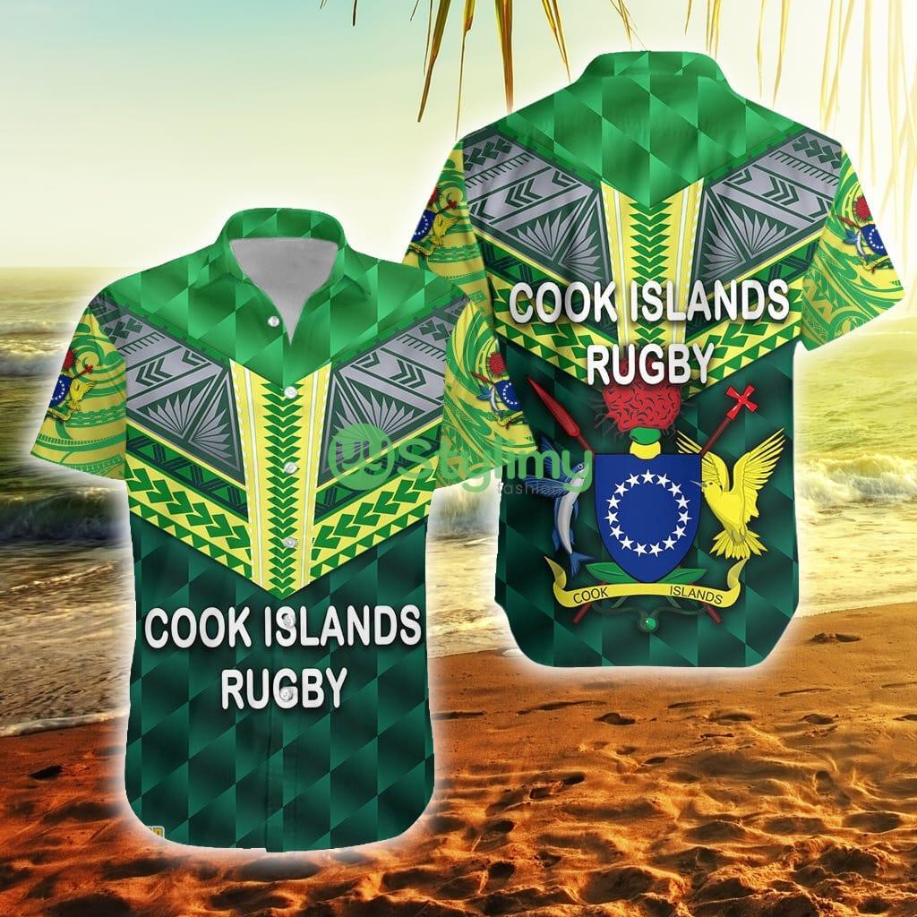 Cook Islands Rugby Cook Islands Button Down Hawaiian Shirt Trending Summer 2 Cook Islands Rugby Cook Islands Button Down Hawaiian Shirt Trending Summer Product Photo 1