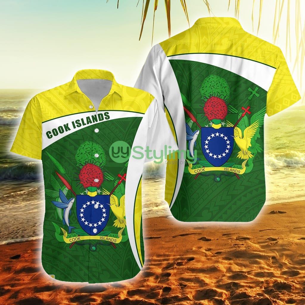 Cook Islands Rugby Fresh Lifestyle Cook Islands Button Down Hawaiian Shirt Trending Summer 2 Cook Islands Rugby Fresh Lifestyle Cook Islands Button Down Hawaiian Shirt Trending Summer Product Photo 1