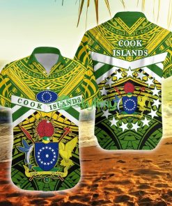 Cook Islands Rugby Spirit Cook Islands Button Down Hawaiian Shirt Trending Summer Product Photo 1