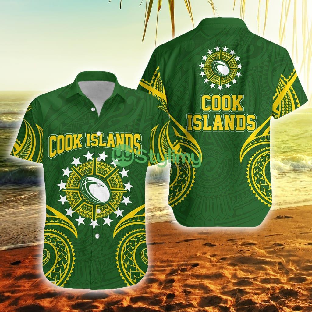 Cook Islands Rugby Tribal Pattern Cook Islands Button Down Hawaiian Shirt Trending Summer 2 Cook Islands Rugby Tribal Pattern Cook Islands Button Down Hawaiian Shirt Trending Summer Product Photo 1
