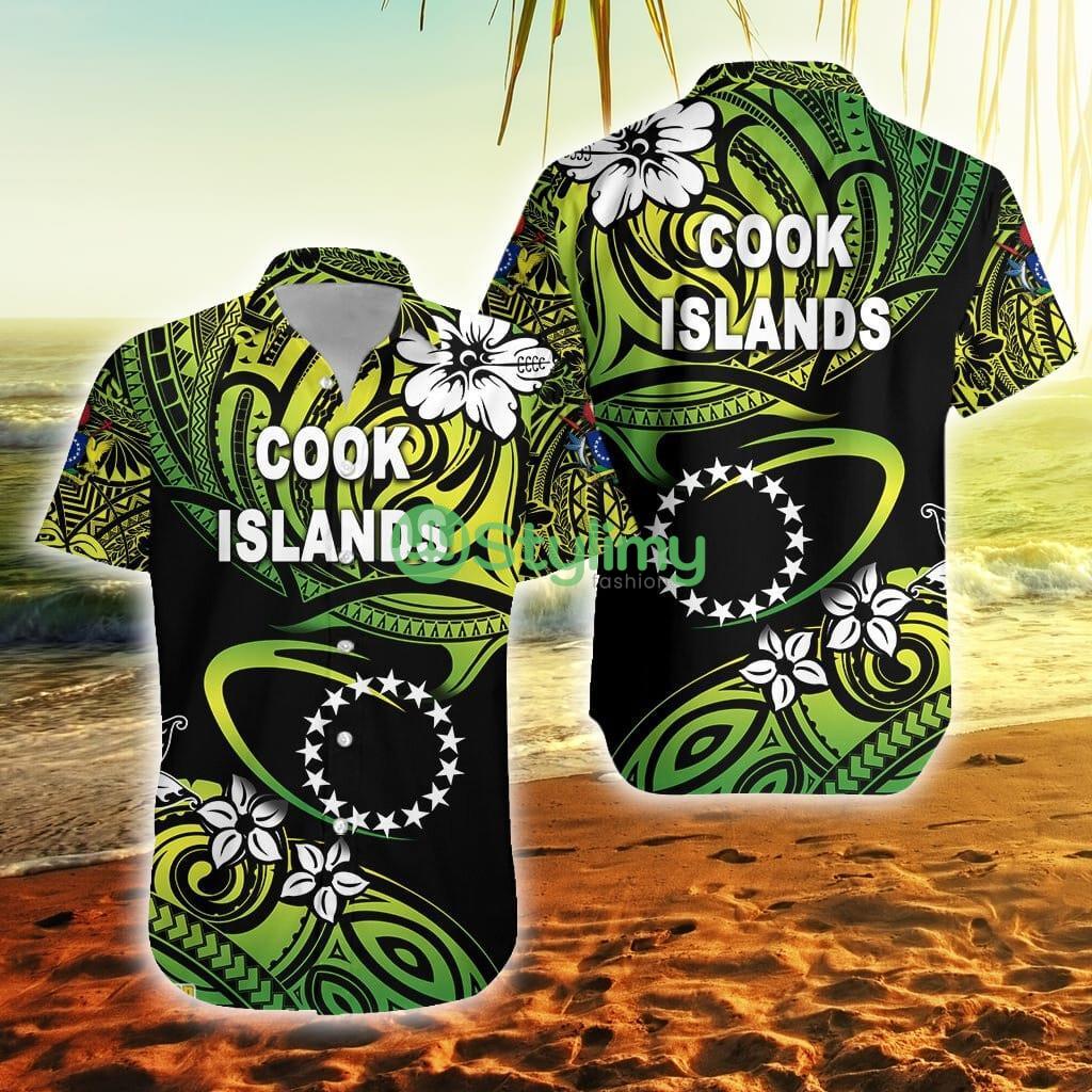 Cook Islands Rugby Unique Vibes Green Cook Islands Button Down Hawaiian Shirt Trending Summer 2 Cook Islands Rugby Unique Vibes Green Cook Islands Button Down Hawaiian Shirt Trending Summer Product Photo 1