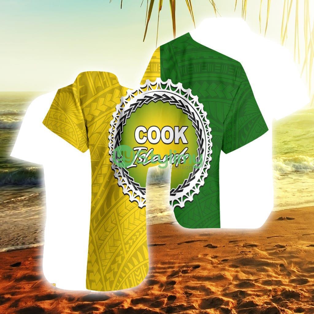 Cook Islands Yellow-Green Half Style Cook Islands Button Down Hawaiian Shirt Trending Summer 2 Cook Islands Yellow-Green Half Style Cook Islands Button Down Hawaiian Shirt Trending Summer Product Photo 1