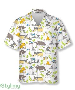 Corgies and Birds Corgi Hawaiian Shirt Product Photo 1