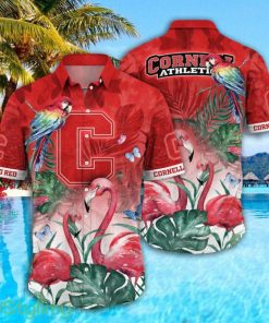 Cornell Big Red NCAA3 Parrot Falamingo Pattern Hawaiian Shirt Cute Summer Gift Product Photo 1