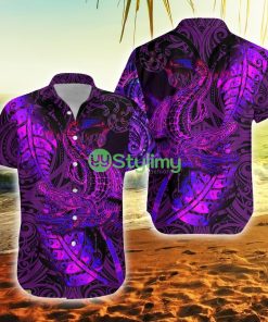Crocodile Aotearoa Maori Silver Fern Koru Vibes Purple New Zealand Button Down Hawaiian Shirt Trending Summer Product Photo 1
