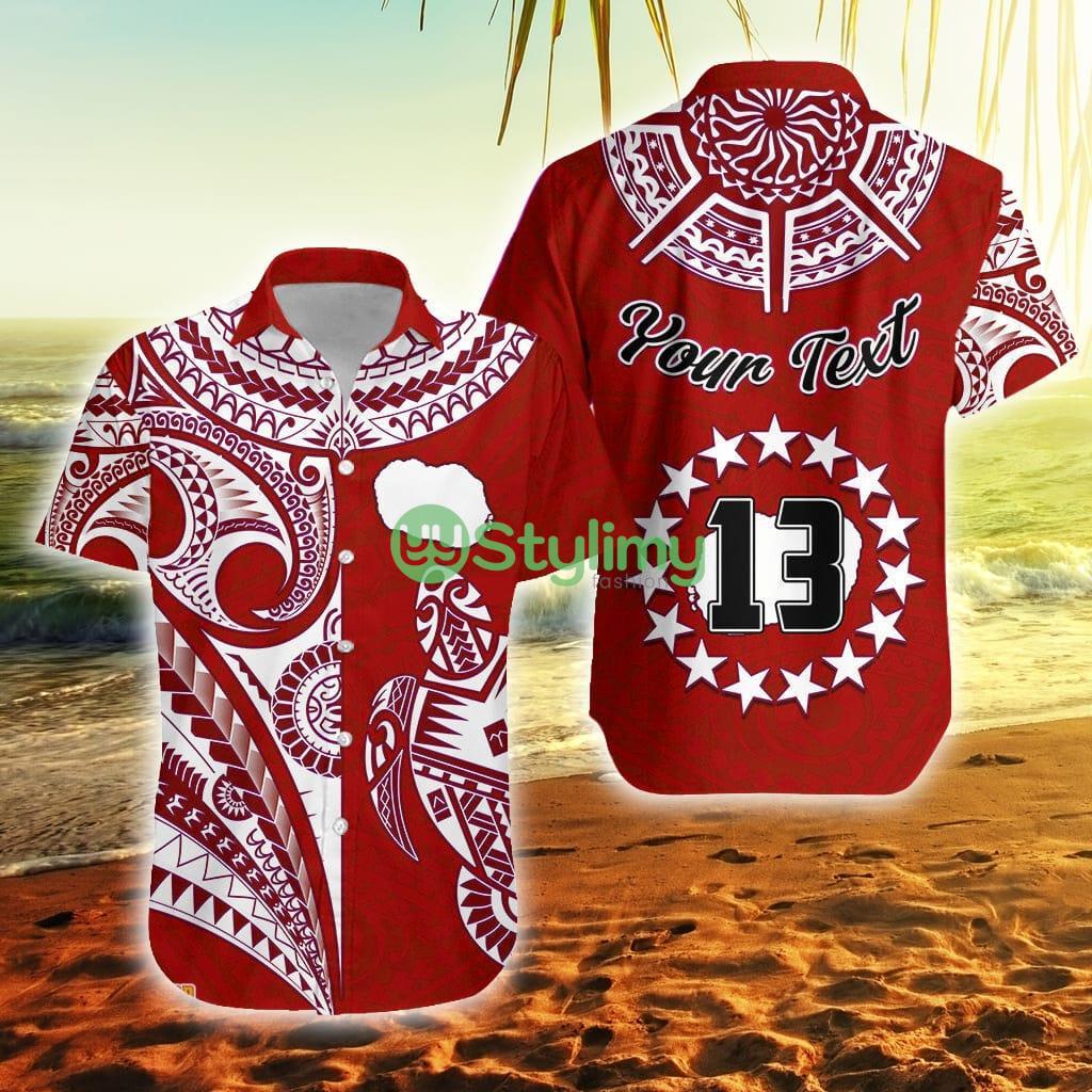 Custom Name And Number Rarotonga Cook Islands Turtle And Map Style Red Cook Islands Button Down Hawaiian Shirt Trending Summer 2 Custom Name And Number Rarotonga Cook Islands Turtle And Map Style Red Cook Islands Button Down Hawaiian Shirt Trending Summer Product Photo 1