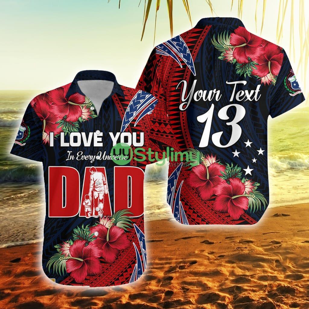 Custom Name And Number Samoa Fathers Day Polynesian Best Dad Ever Samoa Button Down Hawaiian Shirt Trending Summer 2 Custom Name And Number Samoa Fathers Day Polynesian Best Dad Ever Samoa Button Down Hawaiian Shirt Trending Summer Product Photo 1