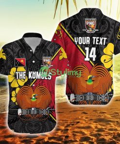 Custom Name And Number The Kumuls Png Papua New Guinea Polynesian Dynamic Style Black Product Photo 1