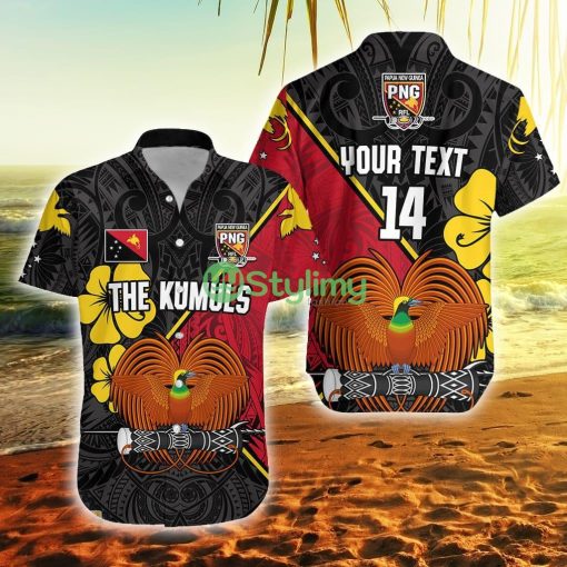Custom Name And Number The Kumuls Png Papua New Guinea Polynesian Dynamic Style Black Product Photo 1